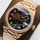 Rolex Rose Gold Watch Replica Day Date D-Brown Dial 36MM EWF (3)_th.jpg